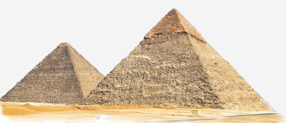 Keops pyramid with the calculations with Phi on the inside