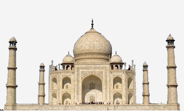 Taj Mahal with the golden ratio