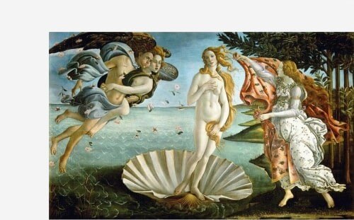Venus painting wiht the golden ratio